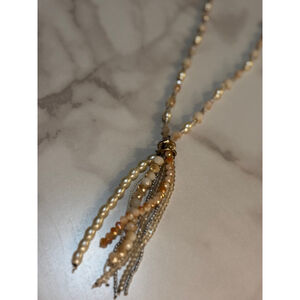 Beaded Tassel Necklace